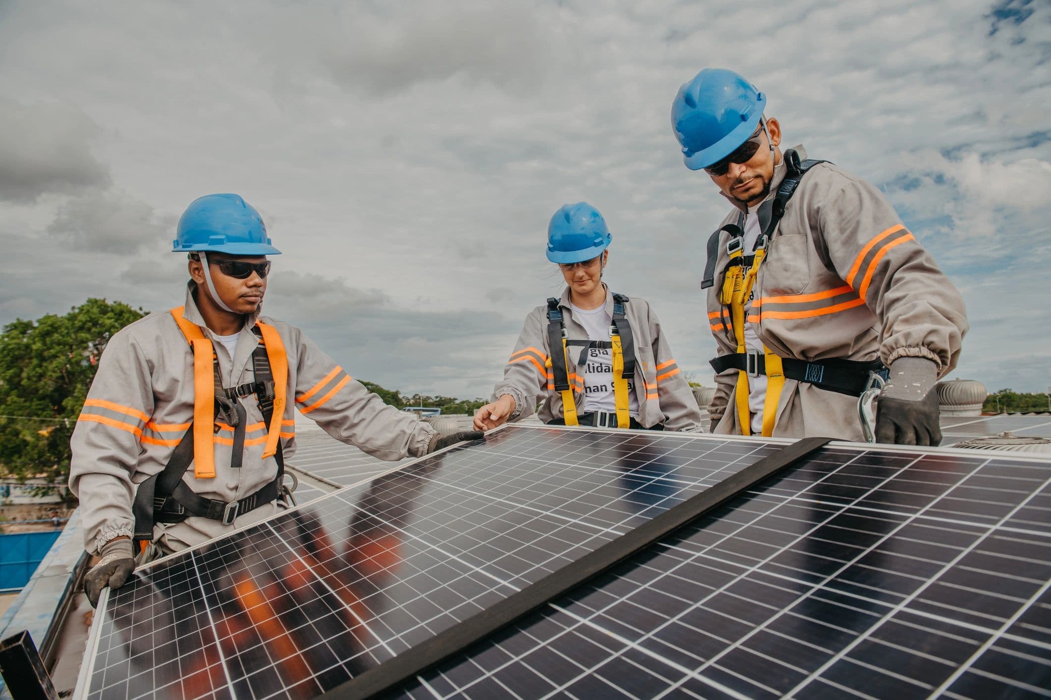 Field team executing an infrastructure installation